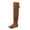 TAN-SUEDE, variant on BURUDANI Women's Over The Knee Thigh High Winter Boots Color BLACK-SUEDE, Size 6