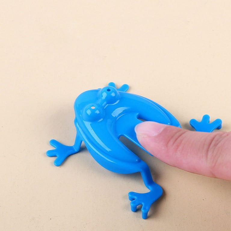 12pcs Jumping Leap Frog Toy Plastic Jumping Frogs Funny Bouncing Frog Toys for Kids Easter Birthdays Party Favors-Mixed Color, Size: 4.52 x 4.52 x