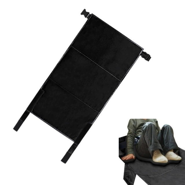 Reposapiés de Avión Compacto para Niños, Extensor de Asiento de Avión Ajustable, Hamaca de Pie de Avión para La Mayoría de Los Asientos de Avión, Elem Negro Salvador Reposapiés de avión