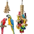 thumbnail image 6 of AURORA TRADE Bird Block Knots Tearing Toy -12 inch Natural Wood Corn Cob Parrot Chewing Toy Suggested for Macaws Cokatoos, 6 of 8