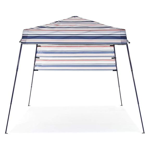 3049370VMI Tropez Outdoor Portable Beach Gazebo Shelter with Carrying Case, Red, White, and Blue