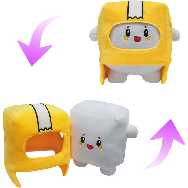 lanky box plushies,7.87 in Cute Boxy and Foxy Plush Doll with Removable Hood Soft Stuffed Plushies Gift for