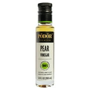 PÖDÖR Premium Pear Vinegar - 3.4 fl. Oz. - 100% Natural, Aged in Oak Barrels, Fermented, Unfiltered, Vegan, Gluten-Free, Non-GMO in Glass Bottle