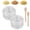 2pcs, variant on Clear Transparent Manual Garlic Twister and Crusher, Multi-Functional Ginger Mincer & Grinder Tool for Onion, Herbs, Nuts, Impact Resistant Kitchen Gadget