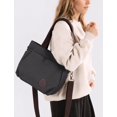 thumbnail image 2 of Women’s Large Canvas Tote Bag Convertible Backpack Lightweight Crossbody Shoulder Bag Multi-pocket Top Handle Work Bag, 2 of 6