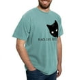 thumbnail image 4 of CafePress - BLACK CATS RULE T Shirt - Mens Comfort Colors Shirt, 4 of 5