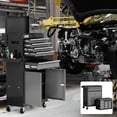 thumbnail image 5 of AIRAJ Sleek Black 7-Drawer Rolling Tool Box with Wheels, Modern Garage Storage Organizer, 5 of 7