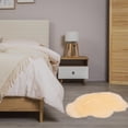 thumbnail image 1 of Boreal Craft Imitation Wool Carpet Living Room Shag Carpet Oval Bedroom Machine Washable Floor Mat Area Rug for Bedroom Living Room Flannel Blanket Leather Throw Blanket Cute Rug for Bedroom Blanket, 1 of 3