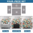 thumbnail image 6 of Xixirimido Colorful Hippie Flower Pattern Stretch Recliner Slipcovers Printed Sofa Cover 4-Piece Lazy Boy Chair Covers Furniture Protector Recliner Chair Cover with Side Pockets for Living Room, 6 of 7