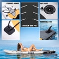 thumbnail image 3 of Santasup Stand Up Paddle Board Black Whale Inflatable Paddle Board for Adults, 10ft Yoga Blow Up Board, Sup Board with Accessories, Non-Slip Deck, Travel Backpack Wide Stance, 3 of 7