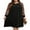 Black, variant on Cuteduck Women Plus Size Fall Plaid Dress Long Sleeve Round Neck Fashion A-Line Casual Midi Dress 1X-4X