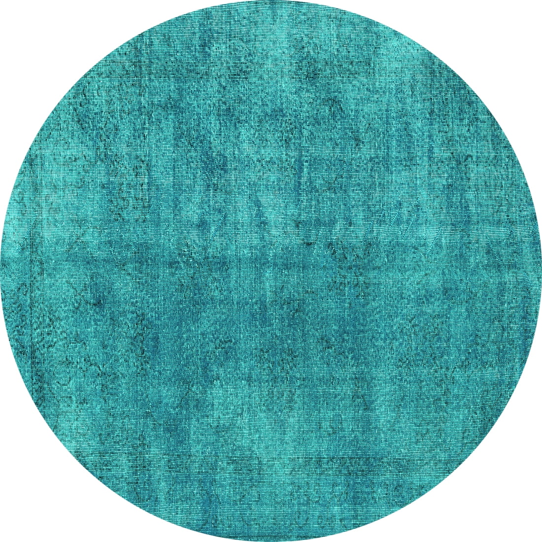 Ahgly Company Indoor Round Persian Turquoise Blue Traditional Area Rugs ...