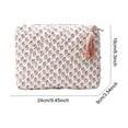 thumbnail image 7 of Women Floral Dustproof Makeup Bags with Zipper Cosmetics Toiletry Organizer Large Capacity Portable Storage Case for Work Daily Holiday Gifts (Style 5), 7 of 7