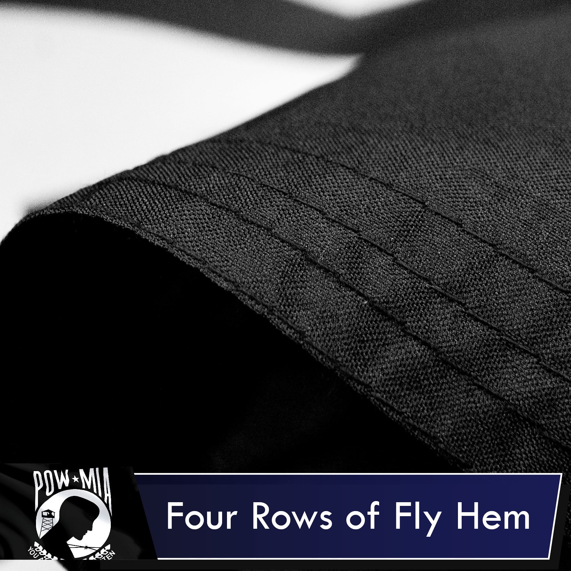 G128 - THREE PACK POW MIA Flag You are Not Forgotten Prisoner of War Flag 3x5ft Quality Printed Polyester with Brass Grommets