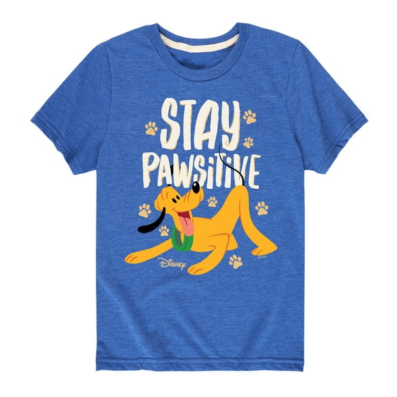 Disney Classics - Cats & Dogs - Stay Pawsitive - Toddler And Youth Short Sleeve Graphic T-Shirt