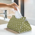 thumbnail image 5 of Goofa Daisies Flowers Pattern Triangle Square Tissue Box Cover, Modern PVC Leathe Facial Paper Holder,Decorative Holder/Organizer for Bathroom Vanity Countertop, 5 of 9