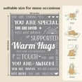 thumbnail image 3 of Get Well Blanket, Breast Cancer Gifts for Women, Get Well Soon Gift for Mom Sister Friend Coworker, Feel Better After Surgery Gifts, Sympathy Inspirational Healing Blanket (Grey), 3 of 6