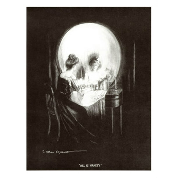 All is Vanity by Charles Allan Gilbert Poster Print (12 x 15) - Walmart.com