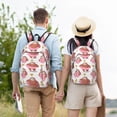thumbnail image 5 of Naloa Sloth with Donuts1 Canvas Backpack for Men Women Rucksack Casual Travel Daypack College Tote Satchel Bookbag for Teens-Medium, 5 of 7