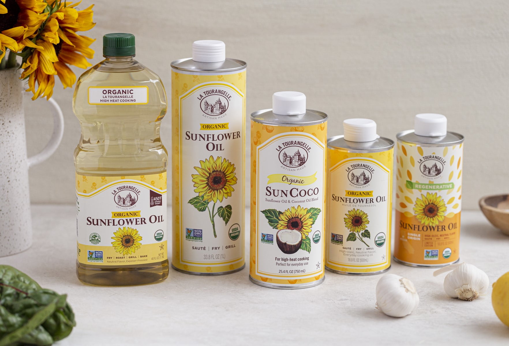 (3 pack) La Tourangelle Organic Sunflower Oil (40 oz)