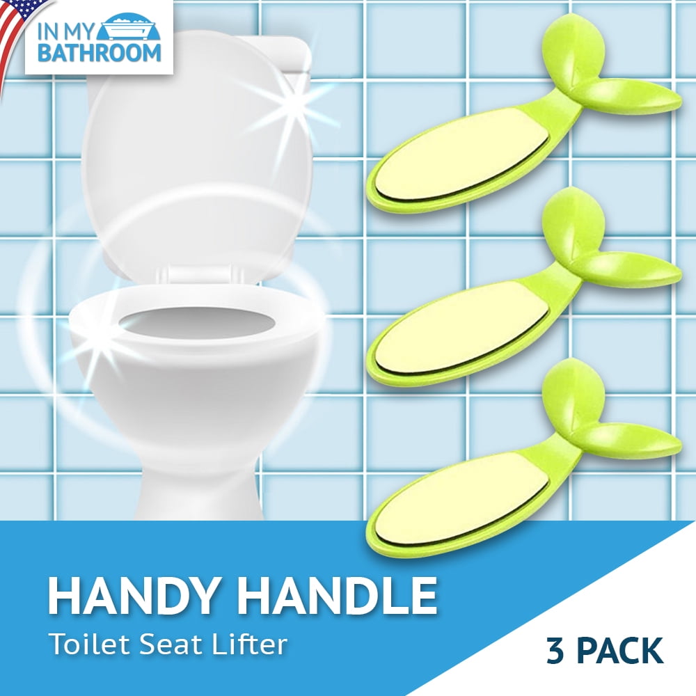 In My Bathroom Handy Handle Toilet Seat Lifter (3 Pack, Clean Hands
