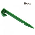 thumbnail image 2 of Green Plastic Fixing Pegs, Multi Purpose Sturdy Pegs For Camping And Gardening, Lightweight And Compact, 10pcs, 2 of 8