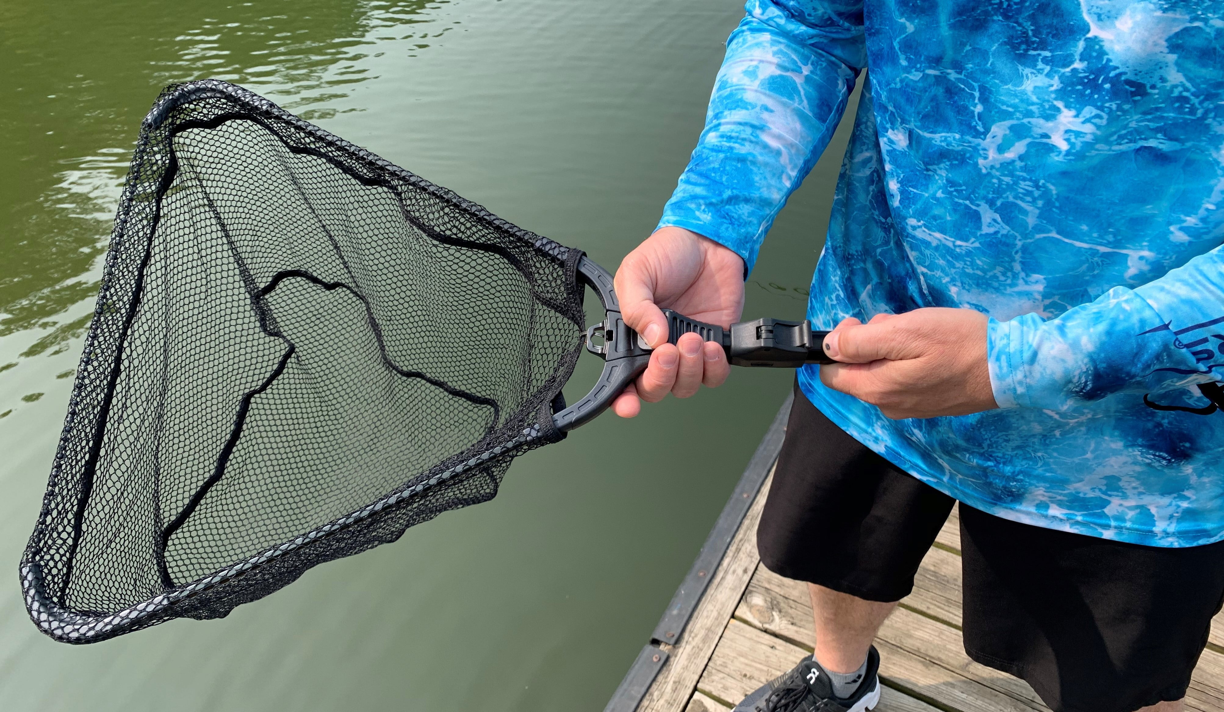 Frabill Power Stow Freshwater & Saltwater Poly Fishing Net For Pan Fish &  Kayaks, 1 Piece - QFC