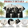 thumbnail image 5 of Netecom Gangster Cat Hawaiian Shirt for Men, Street Style, Button Down Summer Beach Short Sleeve, S-5XL, 5 of 6