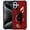 Black Skull Reaper Music Red, variant on FKBRCL4U Compatible With iPhone 16 Pro Case, Red Burning Flame Guitar Pattern For Girl Ultra Protection Shockproof Soft Silicone TPU Non-Slip Back