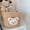 Dark Khaki, variant on Desktop Basket Cute Bears Woven Baskets for Organizing Make up Pen Holder Container for Office Home Stationery Jewelry