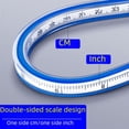 thumbnail image 3 of Regla de serpiente, regla en forma de serpiente, regla curva multifuncional, regla de ropa, regla de diseño arquitectónico de ingeniería de dibujos animados, regla práctica, 3 of 3