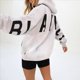 thumbnail image 5 of Sudaderas con Capucha de Moda para Mujer, Sudaderas Holgadas de Gran Tamaño, Camisetas de Larga, Corte Holgado. XL, 5 of 9