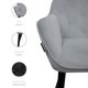 thumbnail image 4 of JUEGO DE 2 SILLAS VELVET MODERNAS PARA COMEDOR MARCA GRAVITA, 4 of 7