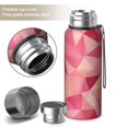 thumbnail image 2 of 20 Oz Red Pink Modern Art Geometric Coffee Tumbler Double Wall Insulated Stainless Steel Water Bottle | Metal Reusable Thermoses Flask with Cup Cap | Leak & Sweat Proof with Anti-Dust Lid, 2 of 7