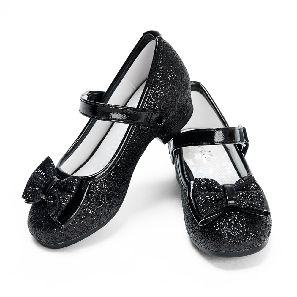 black glitter dress shoes