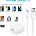 thumbnail image 4 of chalian iPhone Charger Super Fast Charging 20W PD Power Wall Charger with 6FT Charging Cable Compatible iPhone 14/14 Pro Max/13/13 Pro Max/12/12 Pro/12 Pro Max/11/11 Pro iPad(White), 4 of 13