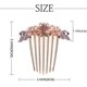 thumbnail image 3 of Peine de cristal para el pelo, peines decorativos, accesorios para el cabello de novia para mujeres y niñas, 3 of 4