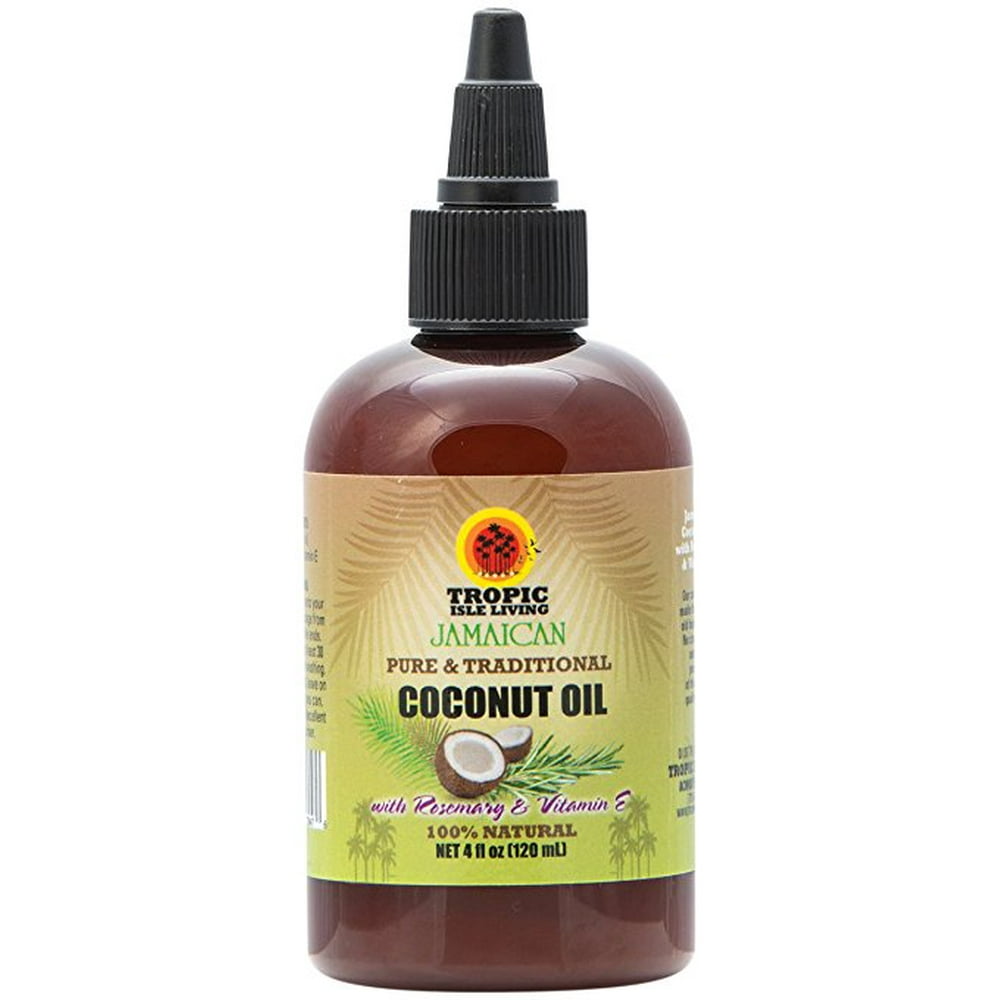 Tropic Isle Living Coconut Oil with Rosemary & Vitamin E4oz Walmart