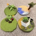 thumbnail image 3 of Primegos Felt Coasters Handmade Absorbent Table Coasters Heat Resistant Trivet Pads Thick Square Decorative Drink Mats, 3 of 8