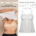 thumbnail image 2 of CHOK Camisoles à Soutien-Gorge Intégré pour Femmes, Bretelles Spaghetti Ajustables, Débardeur Sans Manches, Hauts d'Été, 2 of 6