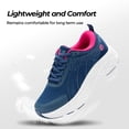 thumbnail image 2 of FitVille Women's Slip On Sneakers Wide Shoes Hands Free Walking Shoes Slip-On Running Shoes, Navy Blue, 10 Wide, 2 of 6