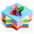 thumbnail image 1 of Papel de colores hecho a mano para niños, mil grullas de papel, origami, 10 colores, papel cortado a mano, papel rosa creativo, 1 of 1