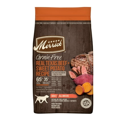 UPC: 0022808385677 | Merrick Real Texas Beef & Sweet Potato Dry Dog Food Grain Free 22 lb Bag
