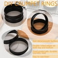 thumbnail image 3 of 12Packs Crumpet Rings Nonstick 4 Inch English Muffin Ring Stainless Steel Double Rolled Tart Rings Metal Pastry Cooking Baking Ring Molds, 3 of 7