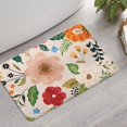 thumbnail image 2 of Bright Pioneer Flower Bathroom Rugs Mat,Non Slip Microfiber Bathroom Rug,Rubber Backing,Soft Bathroom Mats for Bathroom Floor,Tub and Shower,17x27in(43x68cm), 2 of 5