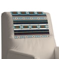 thumbnail image 7 of TSOVTHRID Aztec Tribal Stripe Print Recliner Headrest Cover PU Leather Sofa Headrest Protector Non Slip Couch Head Rest Covers for Recline Chair,Furniture,Living Room,17x27in, 2 Pieces, 7 of 7