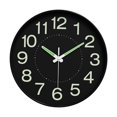 thumbnail image 2 of Reloj de pared que brilla en la oscuridad, moderno, luminoso, con números, decorativo, para dormitorio. Estilo A, 2 of 9