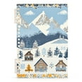 thumbnail image 7 of FORMRS 1-Subject Spiral Notebook 8" x 5" College Ruled 60 Refillable Sheet A5 Hard Cover, Winter Village Serenity, 7 of 7