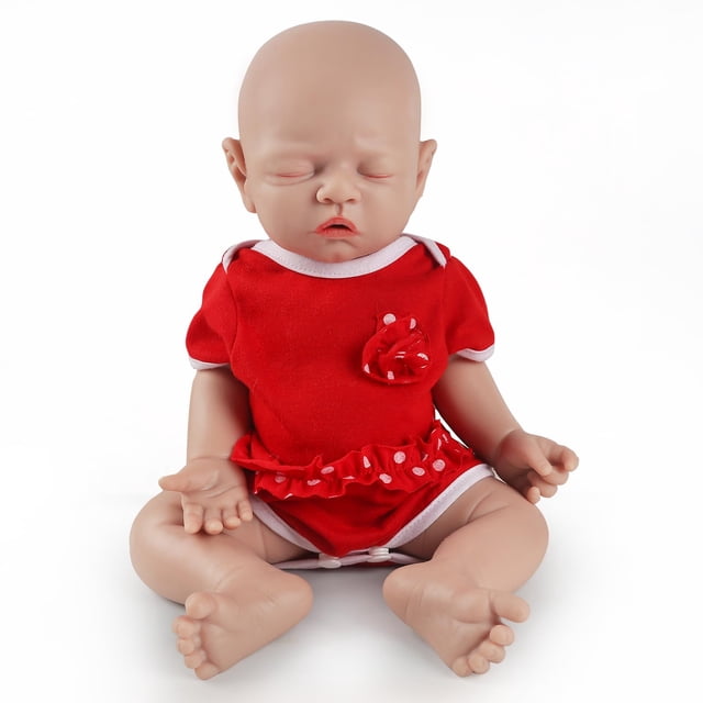 Muñeca Bebé IVITA de 30 cm Realista Durmiendo de Silicona