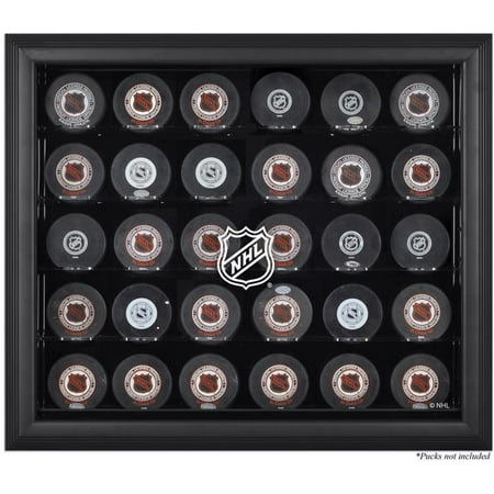 NHL Shield 30-Puck Black Display Case